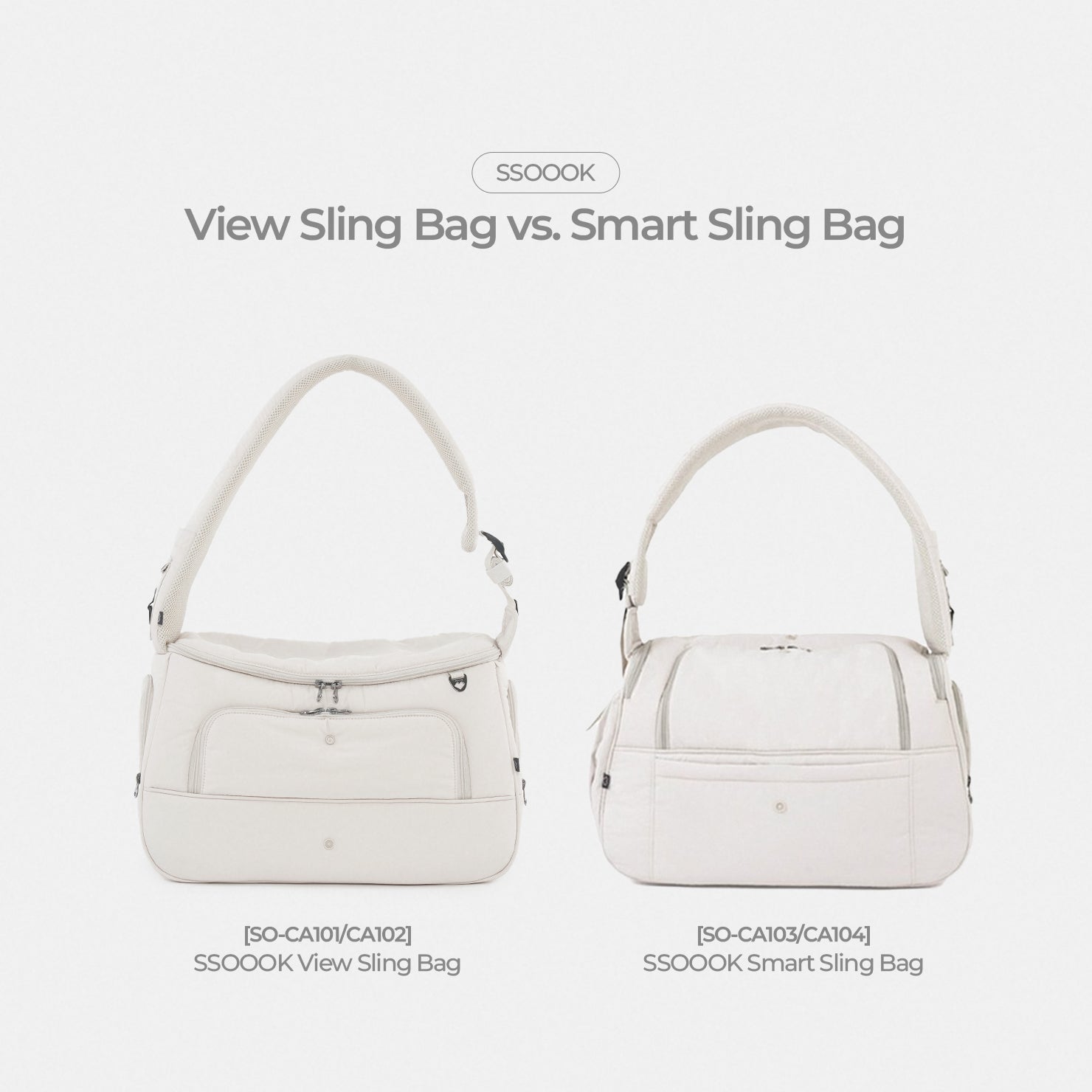 A Dog Who Lies Down vs. A Dog Who Sits, SSOOOK Sling Bag Comparison