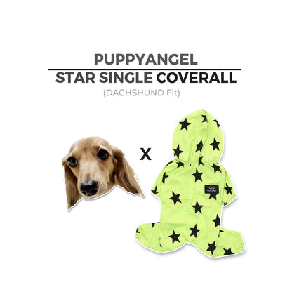 [PA-OR162] PUPPYANGEL Star Single Coverall (Dachshund Fit, For Unisex) ( M ~ 3XL )