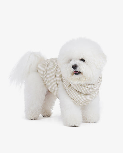 [SO-OW870] SSOOOK GooseFeel Check Padded Vest