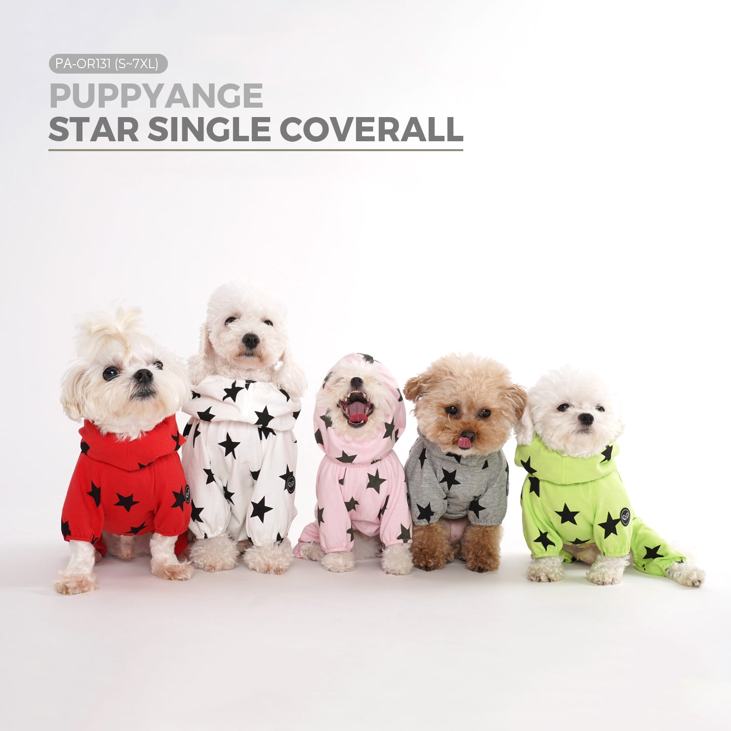 [PA-OR131] PUPPYANGEL Star Single Coverall (For Unisex) ( S ~ XL )