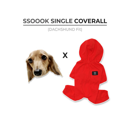 [SO-OR235] SSOOOK Single Coverall (Dachshund FIt,For Unisex) ( M ~ 3XL )