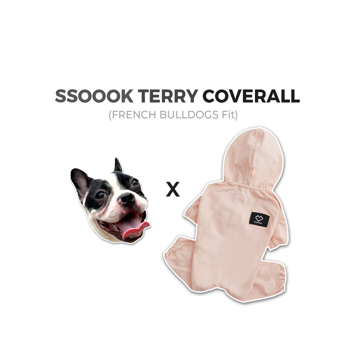 [SO-OR333] SSOOOK Terry Coverall (French Buldog Fit, For Unisex) ( L ~ 3XL )