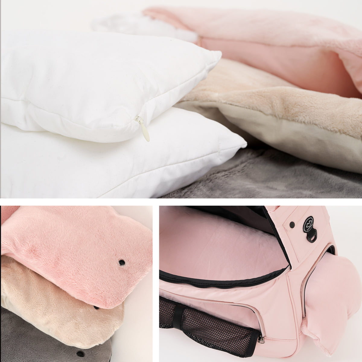 [SO-BD403] SSOOOK Tunnel-Shaped Cushion Set (Sling Bag Microfiber Cushion)