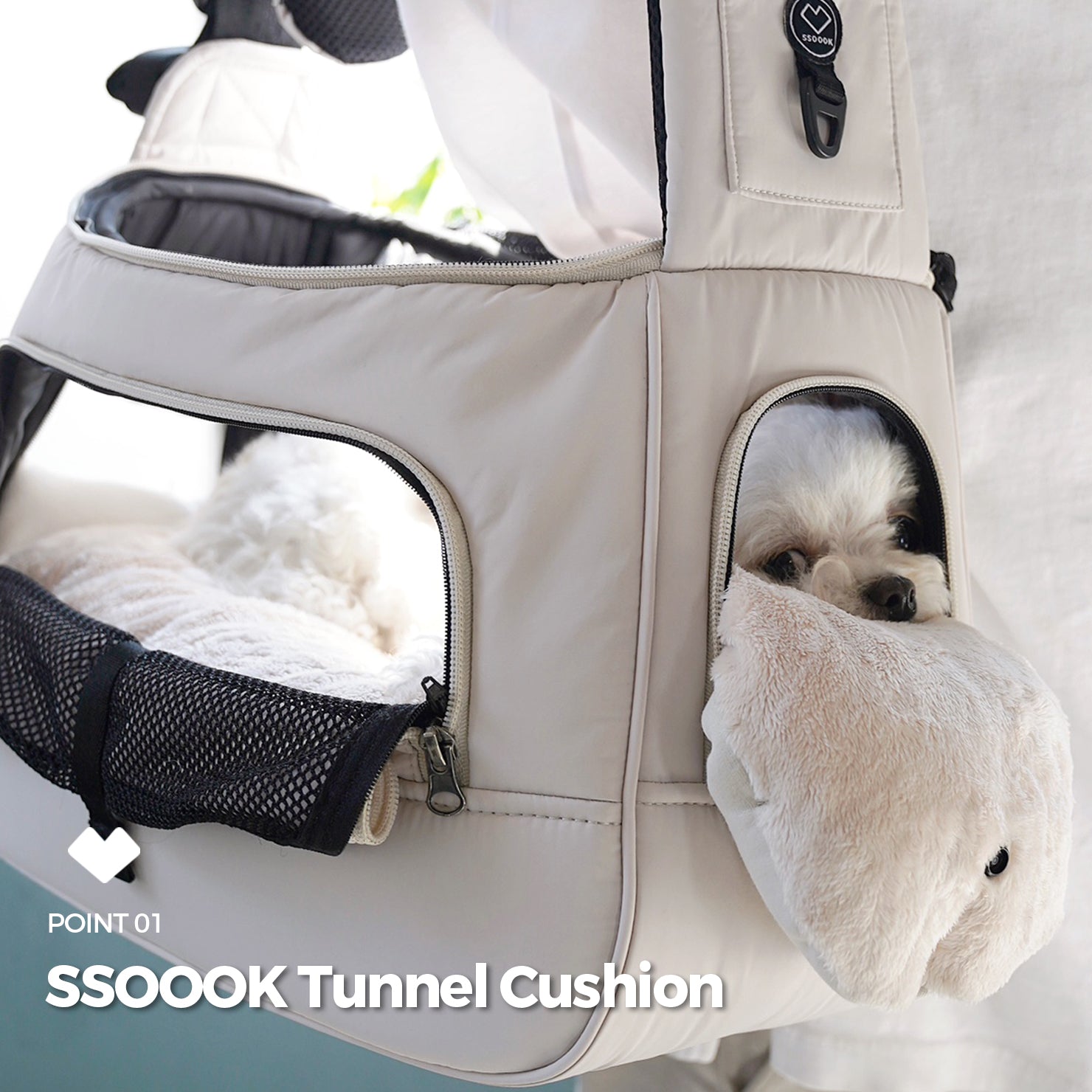 [SO-BD403] SSOOOK Tunnel-Shaped Cushion Set (Sling Bag Microfiber Cushion)