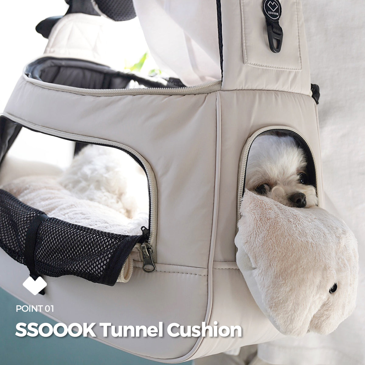 [SO-BD403] SSOOOK Tunnel-Shaped Cushion Set (Sling Bag Microfiber Cushion)
