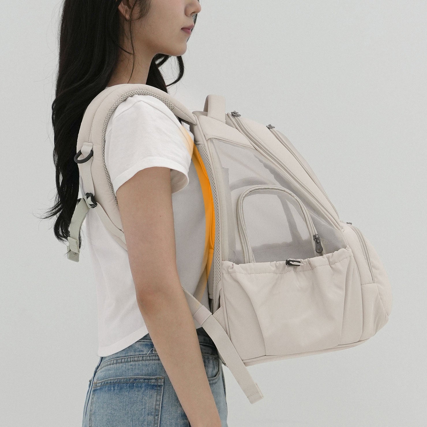 [SO-CA419] SSOOOK Mesh Front Bag (V. Doubleside Window)