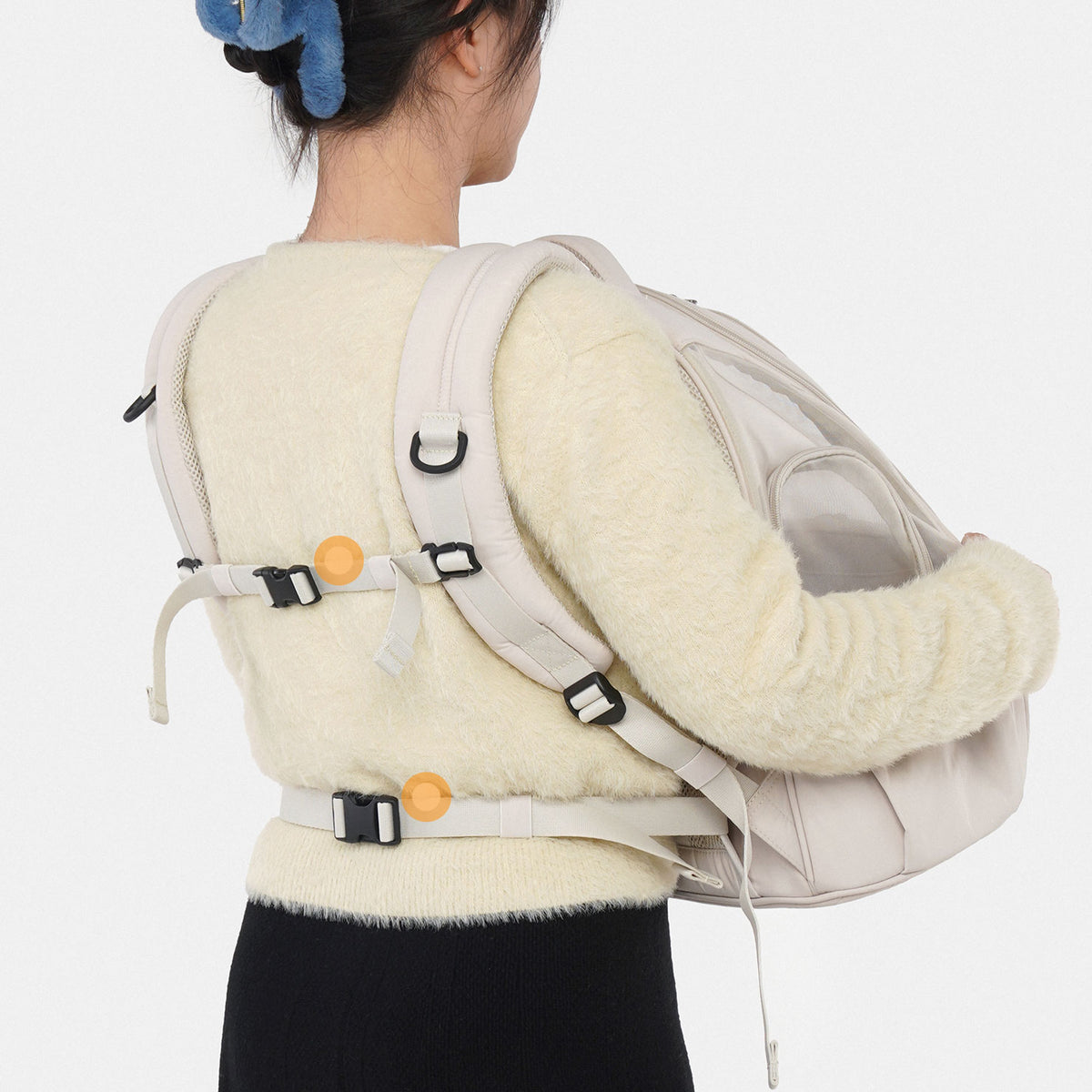 [SO-CA419] SSOOOK Mesh Front Bag Carseat™ (V. Double Window)