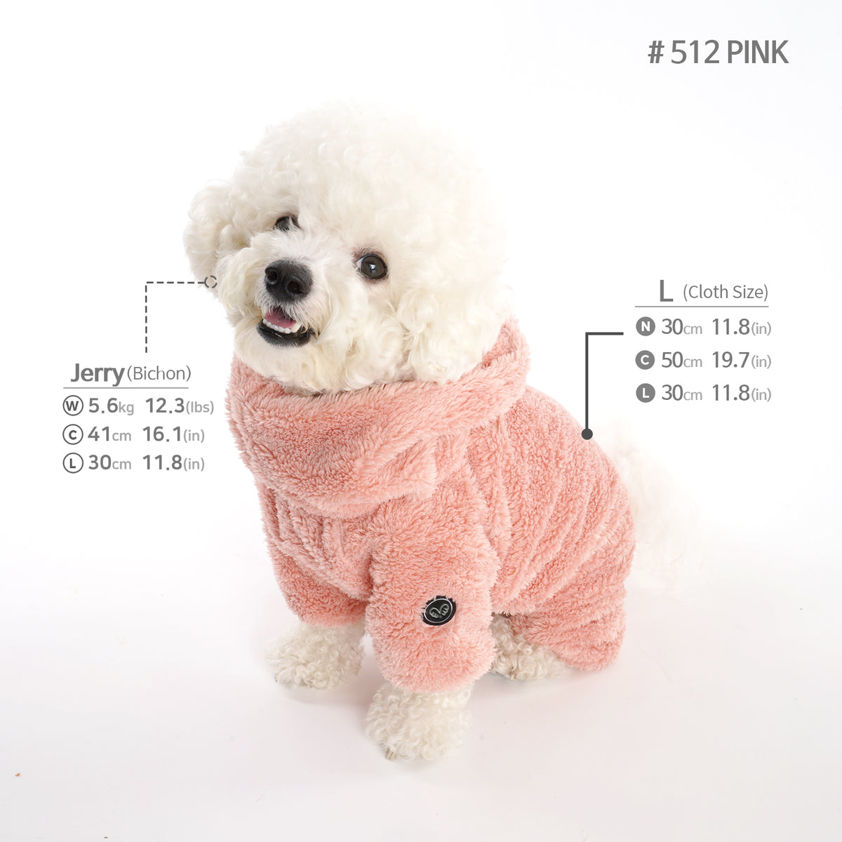 [PA-OR164] PUPPYANGEL DUMBLE BOA (BJ RONG) Coverall ( For Unisex, S ~ XL )
