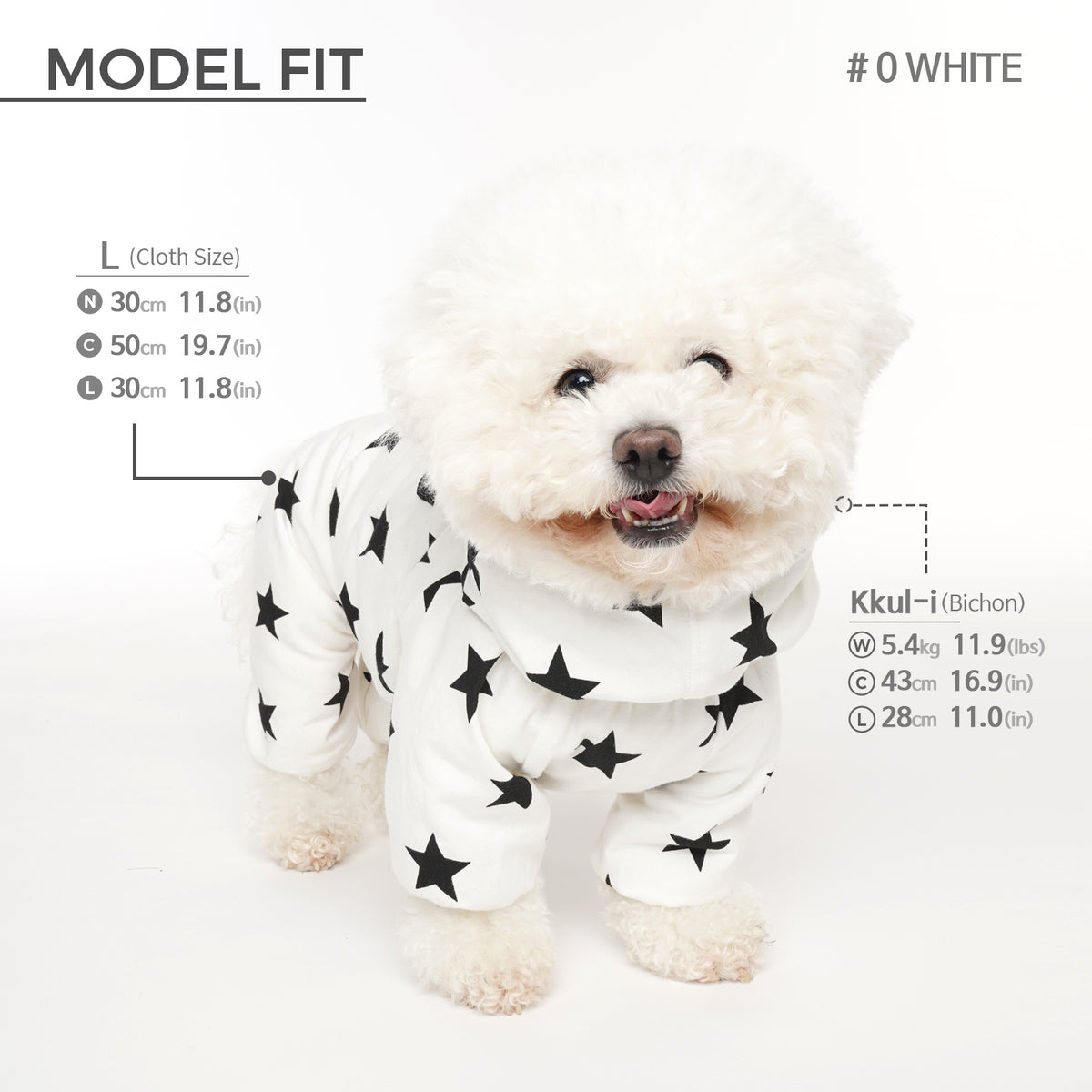 [PA-OR131] PUPPYANGEL Star Single Coverall (For Unisex) ( S ~ XL )