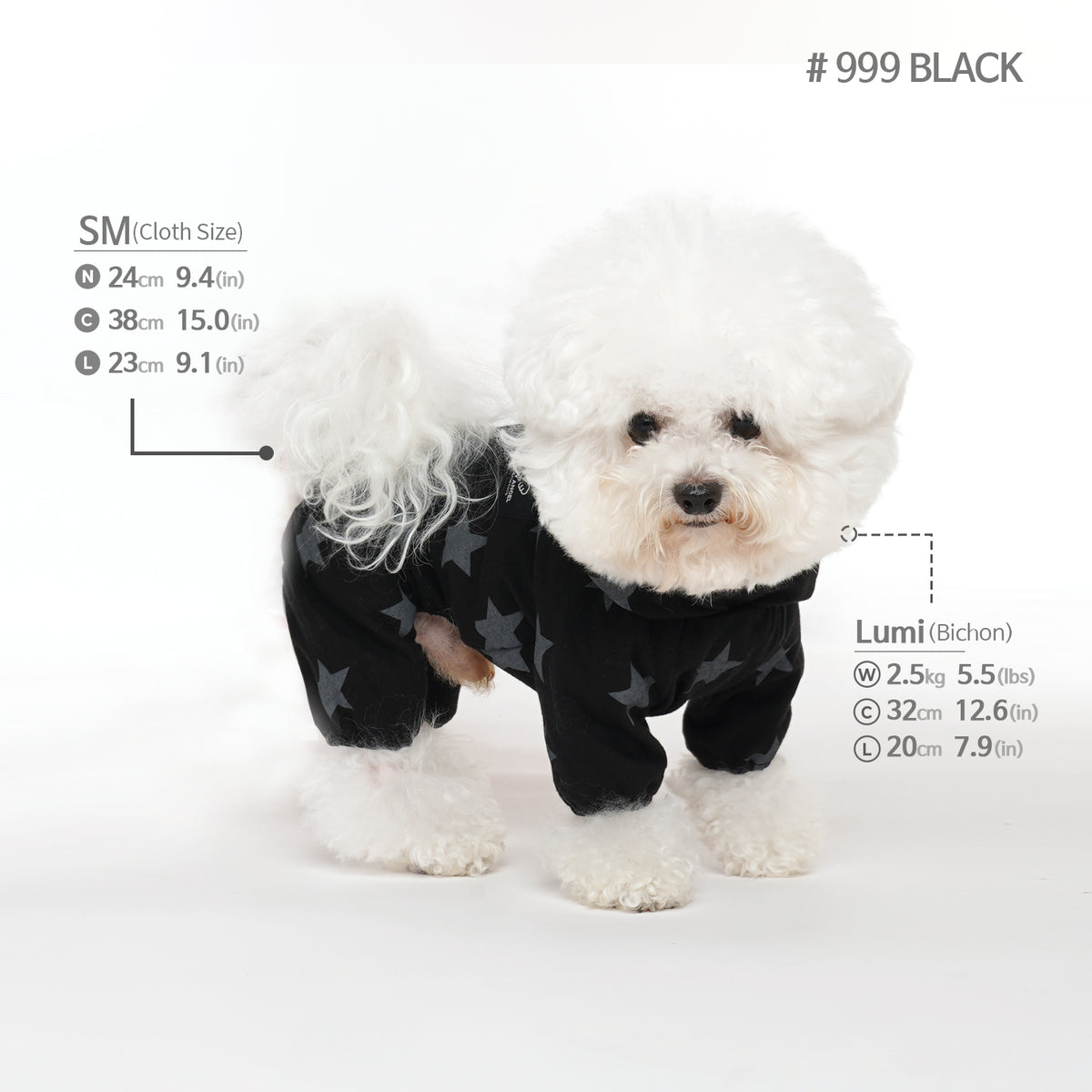 [PA-OR131] PUPPYANGEL Star Single Coverall (For Unisex) ( S ~ XL )