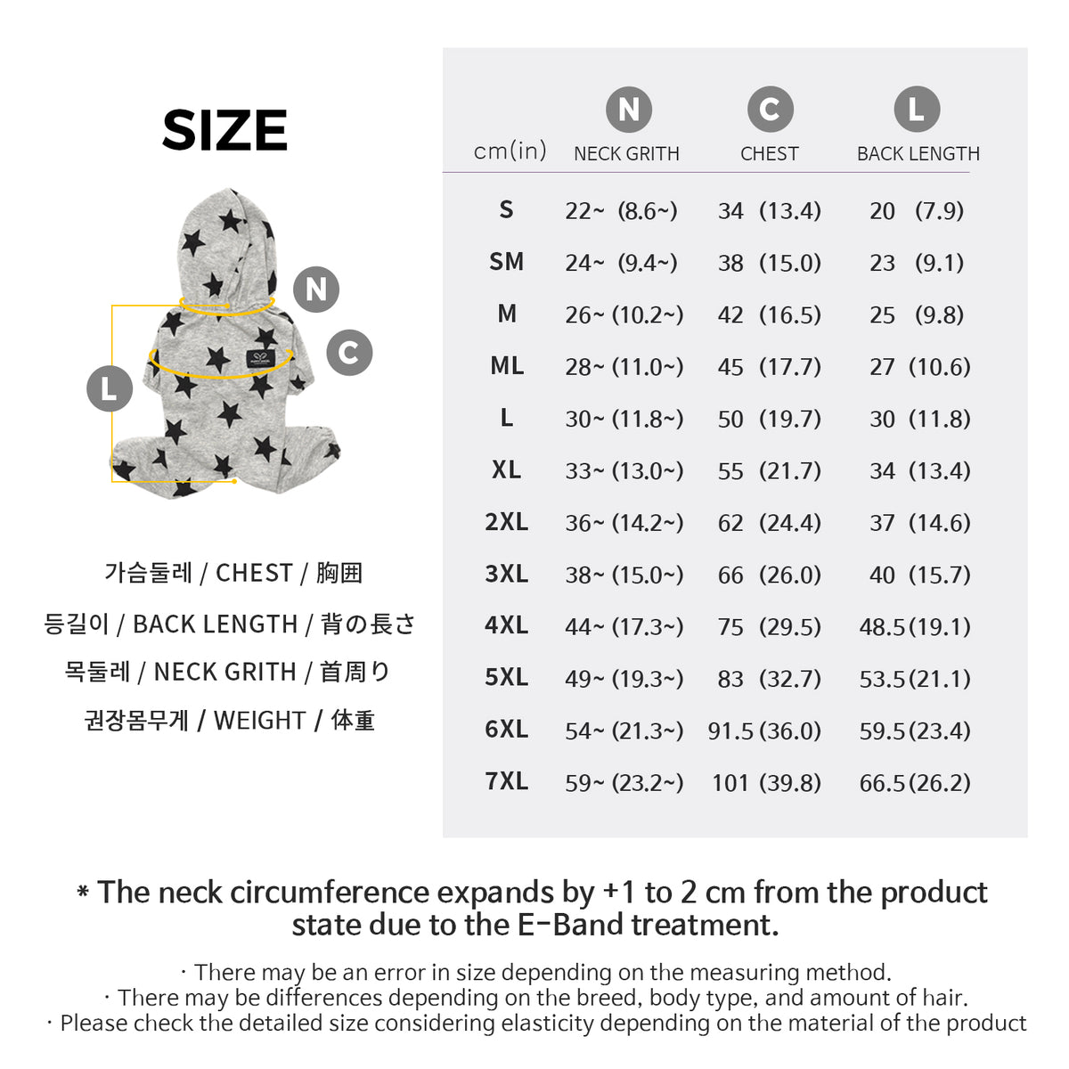 [PA-OR131] PUPPYANGEL Star Single Coverall (For Unisex) ( S ~ XL )