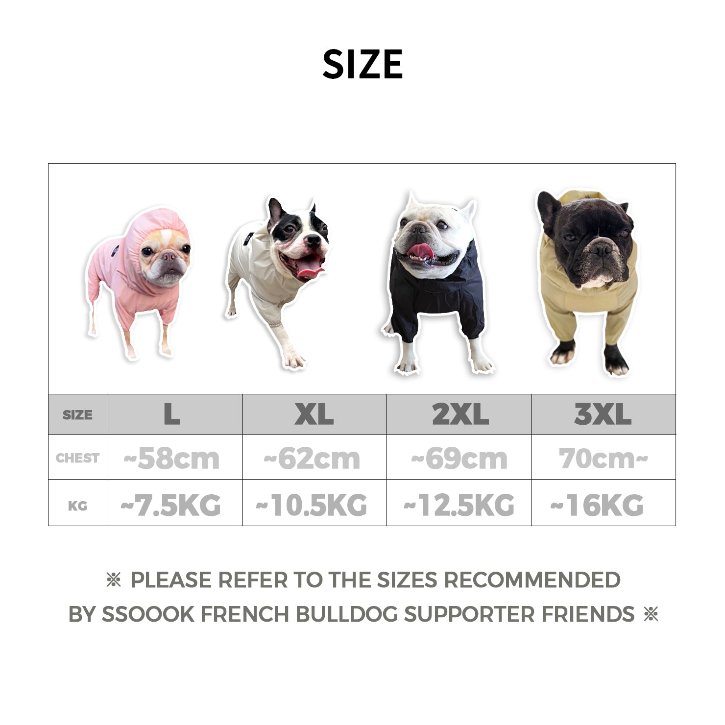 French bulldog neck size best sale