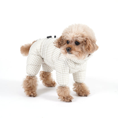 [SO-OW871] SSOOOK GooseFeel Check Padded Coveralls 3 (For Unisex)