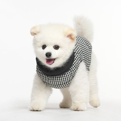 [SO-OW870] SSOOOK GooseFeel Check Padded Vest