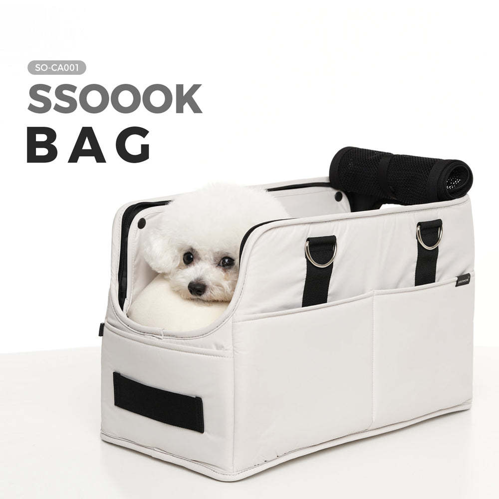 [SO-CA001] SSOOOK Bag 15Beige (SSOOOK Center Console Dog Car Seat)