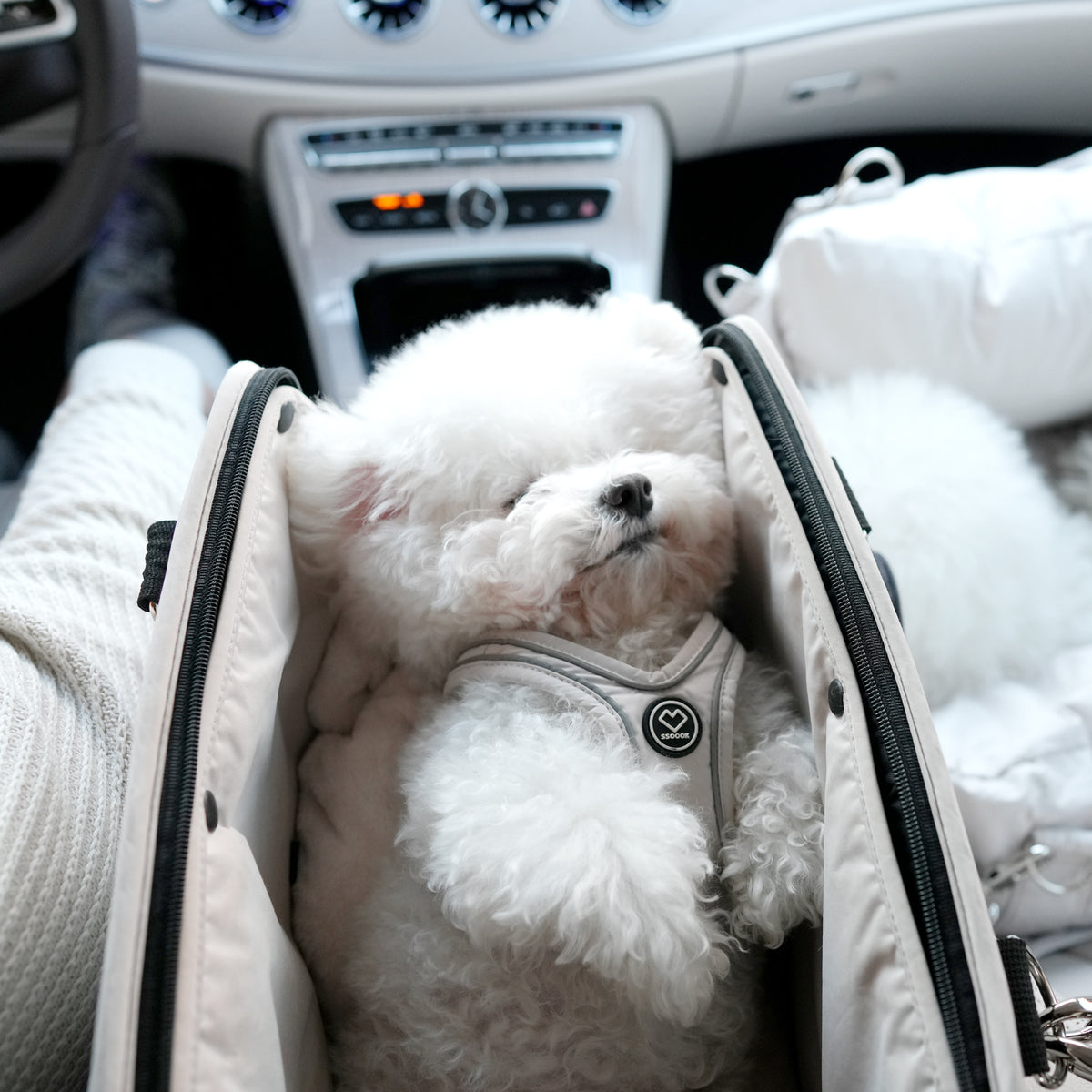 [SO-CA001] SSOOOK Bag 15Beige (SSOOOK Center Console Dog Car Seat)