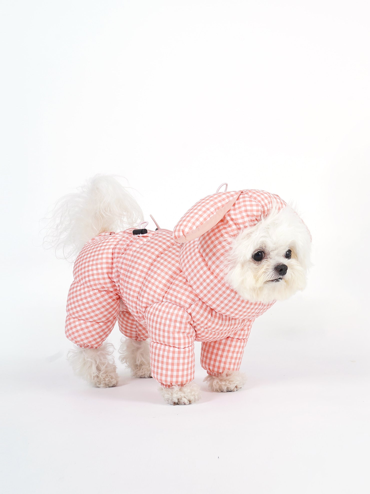 [SO-AC037] SSOOOK GooseFeel Check Rabbit Padded Hats