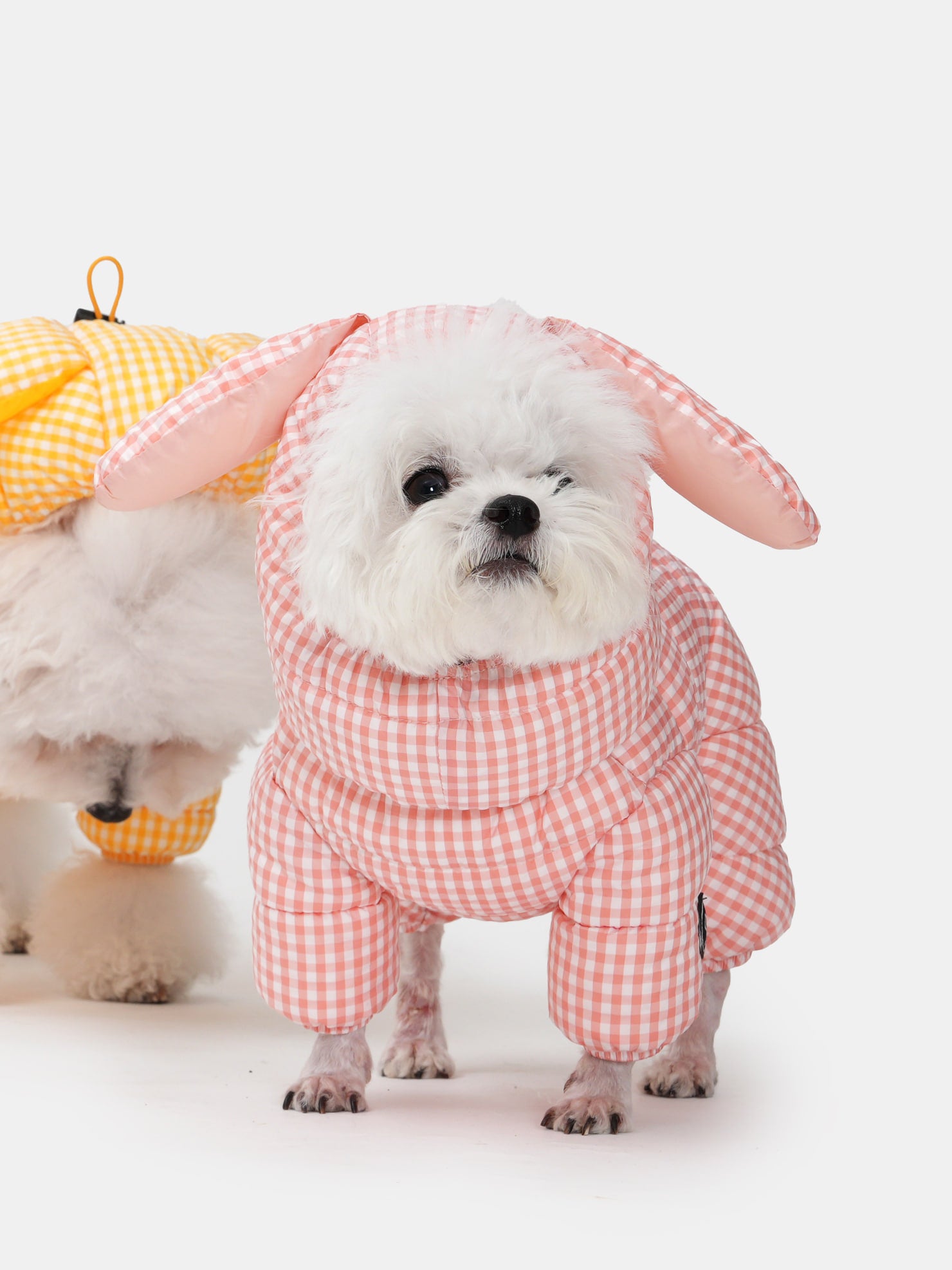 [SO-AC037] SSOOOK GooseFeel Check Rabbit Padded Hats