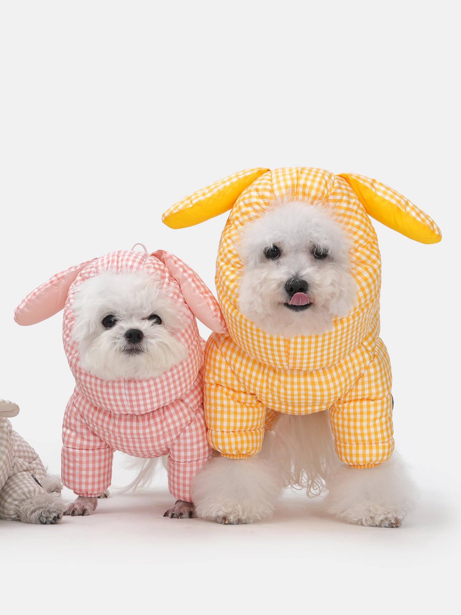 [SO-AC037] SSOOOK GooseFeel Check Rabbit Padded Hats