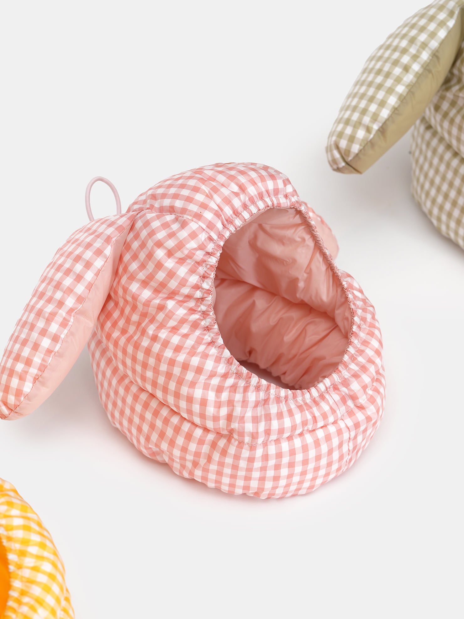 [SO-AC037] SSOOOK GooseFeel Check Rabbit Padded Hats