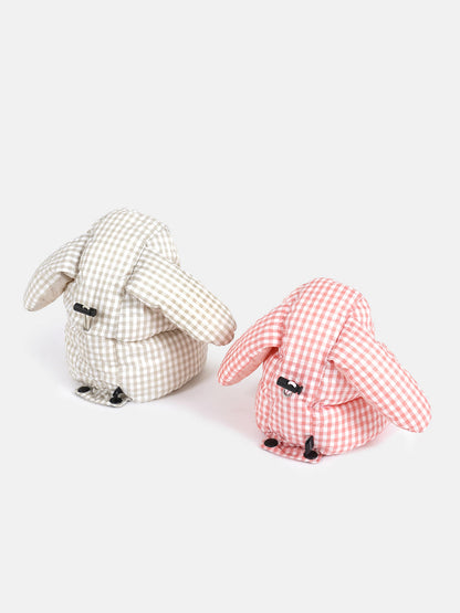 [SO-AC037] SSOOOK GooseFeel Check Rabbit Padded Hats