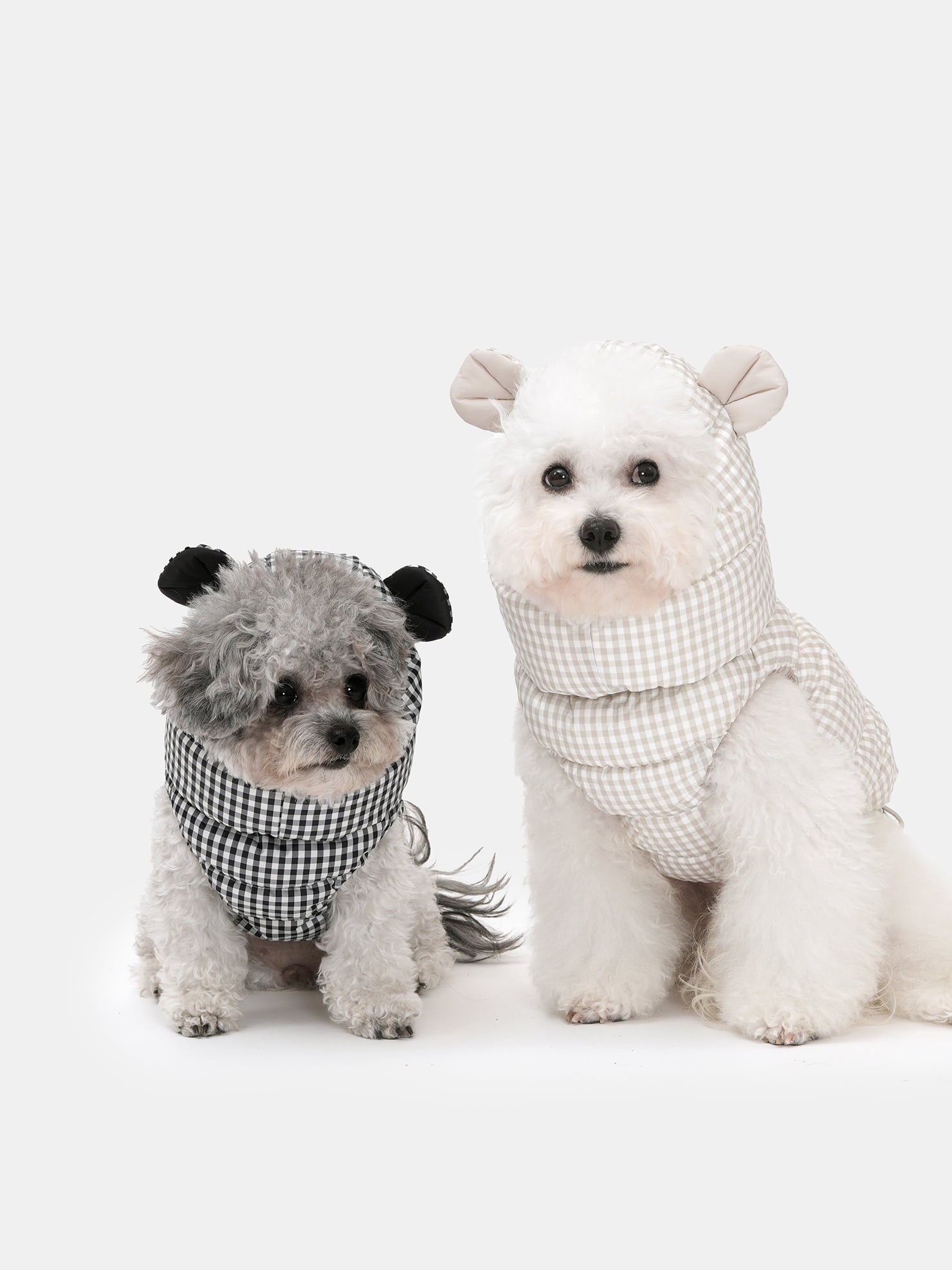 [SO-AC038] SSOOOK Goosefeel Check Bear Padded Hat