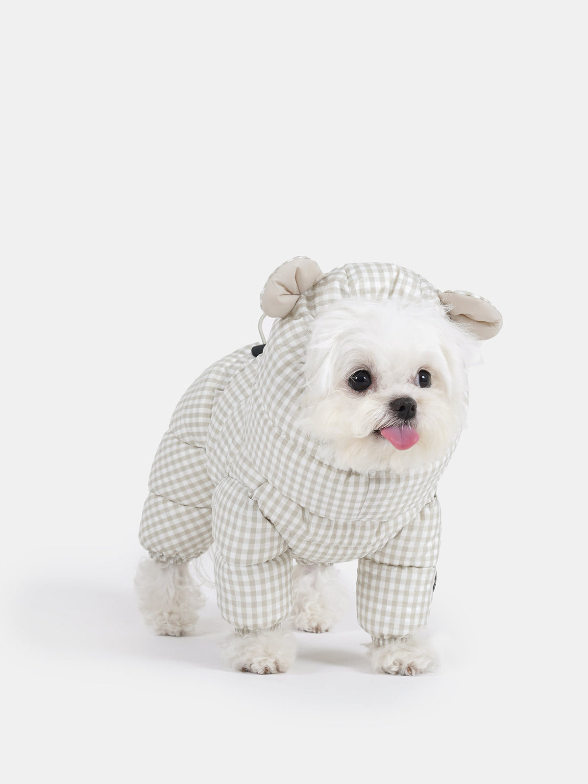 [SO-AC038] SSOOOK Goosefeel Check Bear Padded Hat