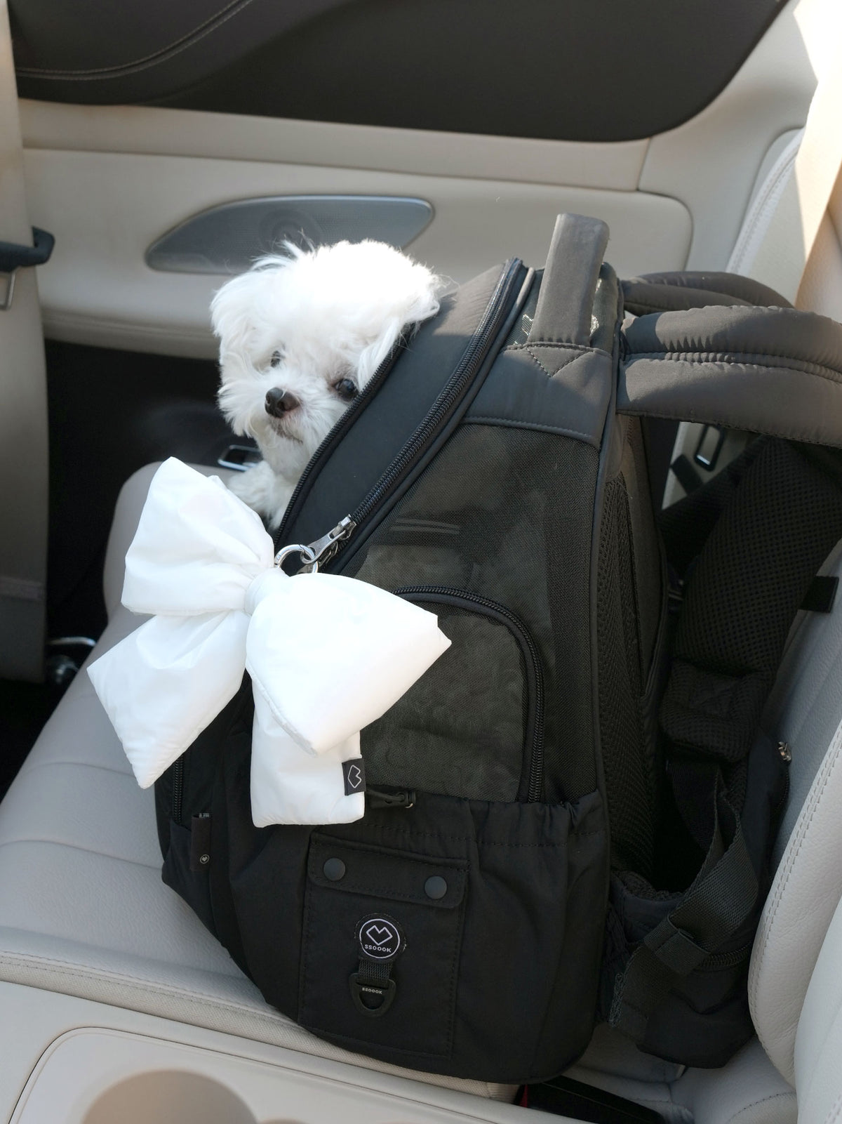 [SO-CA419] SSOOOK Mesh Front Bag Carseat™ (V. Double Window)