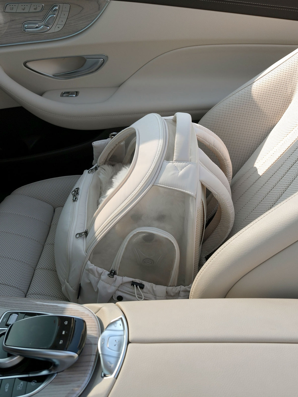 [SO-CA419] SSOOOK Mesh Front Bag Carseat™ (V. Double Window)