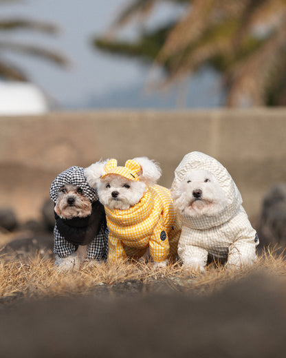 [SO-OW870] SSOOOK GooseFeel Check Padded Vest