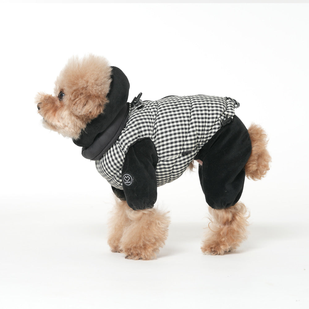 [SO-OW870] SSOOOK GooseFeel Check Padded Vest