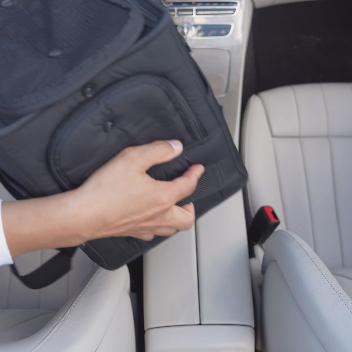 [SO-CA001] SSOOOK Bag 15Beige (SSOOOK Center Console Dog Car Seat)