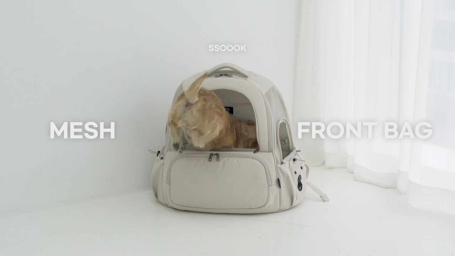 [SO-CA419] SSOOOK Mesh Front Bag (V. Doubleside Window)